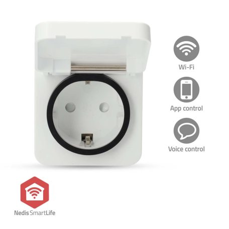SmartLife Intelligens Csatlakozó | Zigbee 3.0 | IP44 | Teljesítmény mérő | 3680 W | Type F (CEE 7/7) | -25 - 55 °C | Android™ / IOS | Fehér | 1 db