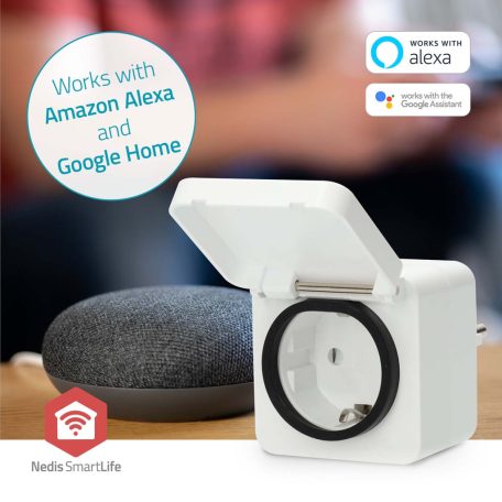 SmartLife Intelligens Csatlakozó | Zigbee 3.0 | IP44 | Teljesítmény mérő | 3680 W | Type F (CEE 7/7) | -25 - 55 °C | Android™ / IOS | Fehér | 1 db