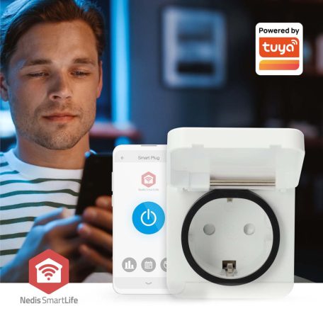 SmartLife Intelligens Csatlakozó | Zigbee 3.0 | IP44 | Teljesítmény mérő | 3680 W | Type F (CEE 7/7) | -25 - 55 °C | Android™ / IOS | Fehér | 1 db