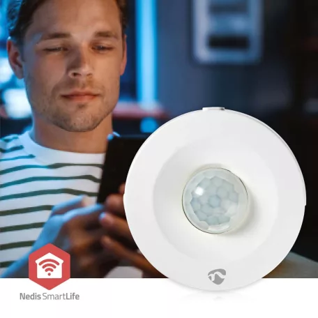 SmartLife Motion Sensor | Zigbee 3.0 | Elemes Áramellátás | IP20 | Érzékelő szöge: 120 ° | Érzékelő hatósugara: 5 m | Max. akku élettartam: 12 Hónap | Fehér