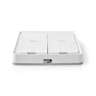 SmartLife fali kapcsoló | Zigbee 3.0 | Fali Tartó | Android™ / IOS | Műanyag | Fehér