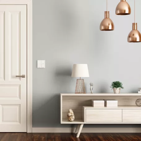 SmartLife fali kapcsoló | Zigbee 3.0 | Fali Tartó | Android™ / IOS | Műanyag | Fehér