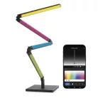 GoSmart LED állólámpa, fekete, 175 cm, meleg fehér / RGBIC WiFi