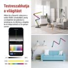 GoSmart LED állólámpa, fekete, 175 cm, meleg fehér / RGBIC WiFi