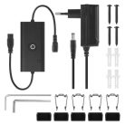 GoSmart LED állólámpa, fekete, 175 cm, meleg fehér / RGBIC WiFi