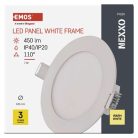 LED süllyesztett lámpatest NEXXO, kerek, fehér, 7W, meleg fehér