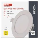 LED süllyesztett lámpatest NEXXO, kerek, fehér, 7W, természetes fehér