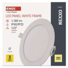 LED süllyesztett lámpatest NEXXO, kerek, fehér, 12W, meleg fehér