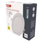 LED süllyesztett lámpatest NEXXO, kerek, fehér, 12,5W, természetes fehér