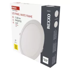   LED süllyesztett lámpatest NEXXO, kerek, fehér, 25W, természetes fehér
