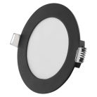 LED süllyesztett lámpatest NEXXO, kerek, fekete, 7W, CCT