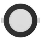 LED süllyesztett lámpatest NEXXO, kerek, fekete, 7W, CCT