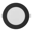 LED süllyesztett lámpatest NEXXO, kerek, fekete, 7W, CCT