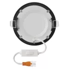 LED süllyesztett lámpatest NEXXO, kerek, fekete, 7W, CCT