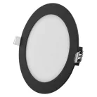 LED süllyesztett lámpatest NEXXO, kerek, fekete, 12W, CCT