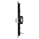 LED süllyesztett lámpatest NEXXO, kerek, fekete, 12W, CCT