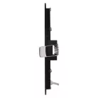 LED süllyesztett lámpatest NEXXO, kerek, fekete, 12W, CCT