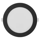 LED süllyesztett lámpatest NEXXO, kerek, fekete, 12W, CCT