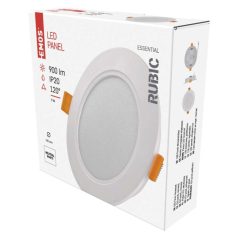   LED süllyesztett lámpatest RUBIC, kerek, fehér, 9W, természetes fehér
