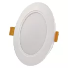 LED süllyesztett lámpatest RUBIC, kerek, fehér, 9W, természetes fehér