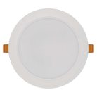 LED süllyesztett lámpatest RUBIC, kerek, fehér, 18W, természetes fehér