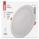 LED süllyesztett lámpatest RUBIC, kerek, fehér, 24W, természetes fehér