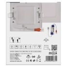 LED süllyesztett lámpatest NEXXO, négyzet, fehér, 7W, meleg fehér