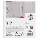 LED süllyesztett lámpatest NEXXO, négyzet, fehér, 7W, meleg fehér