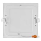 LED süllyesztett lámpatest NEXXO, négyzet, fehér, 12W, meleg fehér