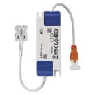 LED süllyesztett lámpatest NEXXO, négyzet, fehér, 12W, meleg fehér