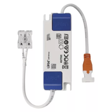 LED süllyesztett lámpatest NEXXO, négyzet, fehér, 12W, meleg fehér