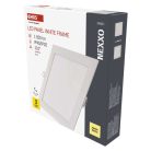 LED süllyesztett lámpatest NEXXO, négyzet, fehér, 18W, meleg fehér