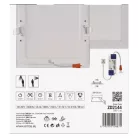 LED süllyesztett lámpatest NEXXO, négyzet, fehér, 18W, meleg fehér