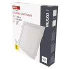 LED süllyesztett lámpatest NEXXO, négyzet, fehér, 24W, természetes fehér