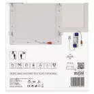 LED süllyesztett lámpatest NEXXO, négyzet, fehér, 24W, természetes fehér