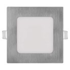 LED süllyesztett lámpatest NEXXO, négyzet, ezüst, 7W, CCT