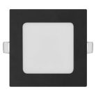 LED süllyesztett lámpatest NEXXO, négyzet, fekete, 7W, CCT