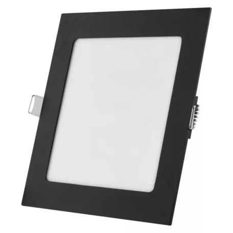 LED süllyesztett lámpatest NEXXO, négyzet, fekete, 12W, CCT