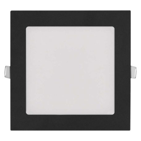 LED süllyesztett lámpatest NEXXO, négyzet, fekete, 12W, CCT