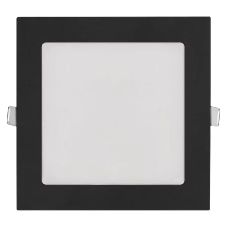 LED süllyesztett lámpatest NEXXO, négyzet, fekete, 12W, CCT