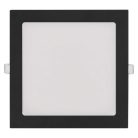 LED süllyesztett lámpatest NEXXO, négyzet, fekete, 18W, CCT