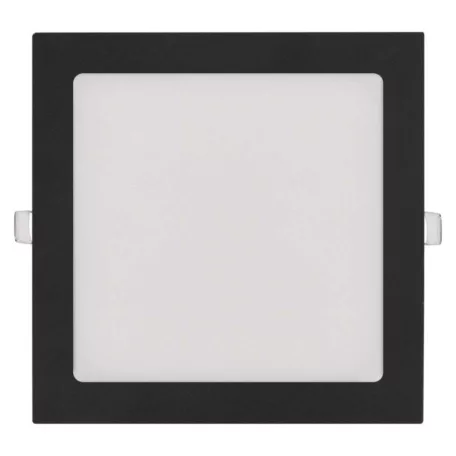 LED süllyesztett lámpatest NEXXO, négyzet, fekete, 18W, CCT