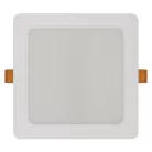LED süllyesztett lámpatest RUBIC, négyzet, fehér, 18W, természetes fehér