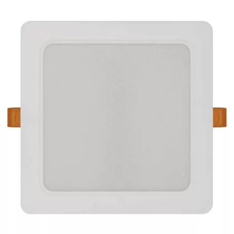 LED süllyesztett lámpatest RUBIC, négyzet, fehér, 18W, természetes fehér