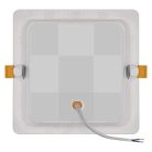 LED süllyesztett lámpatest RUBIC, négyzet, fehér, 18W, természetes fehér