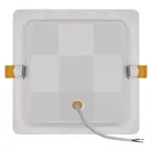 LED süllyesztett lámpatest RUBIC, négyzet, fehér, 18W, természetes fehér