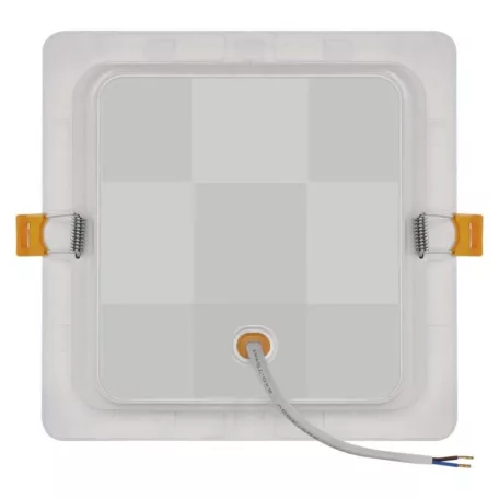 LED süllyesztett lámpatest RUBIC, négyzet, fehér, 18W, természetes fehér