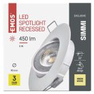 EMOS SIMMI LED spotlámpa 5W 450lm IP20 meleg fehér