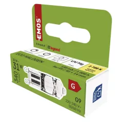 EMOS halogén izzó JC G9 30W 340lm