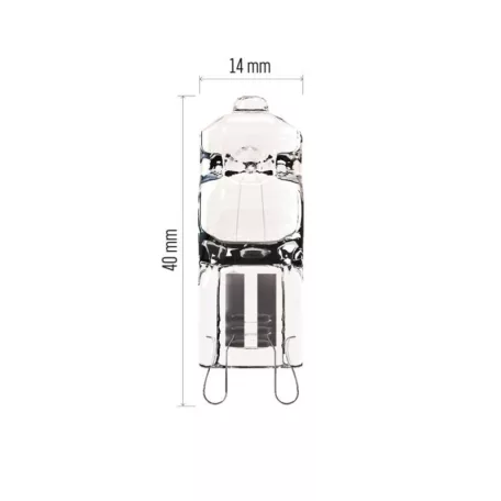 EMOS halogén izzó JC G9 42W 260lm